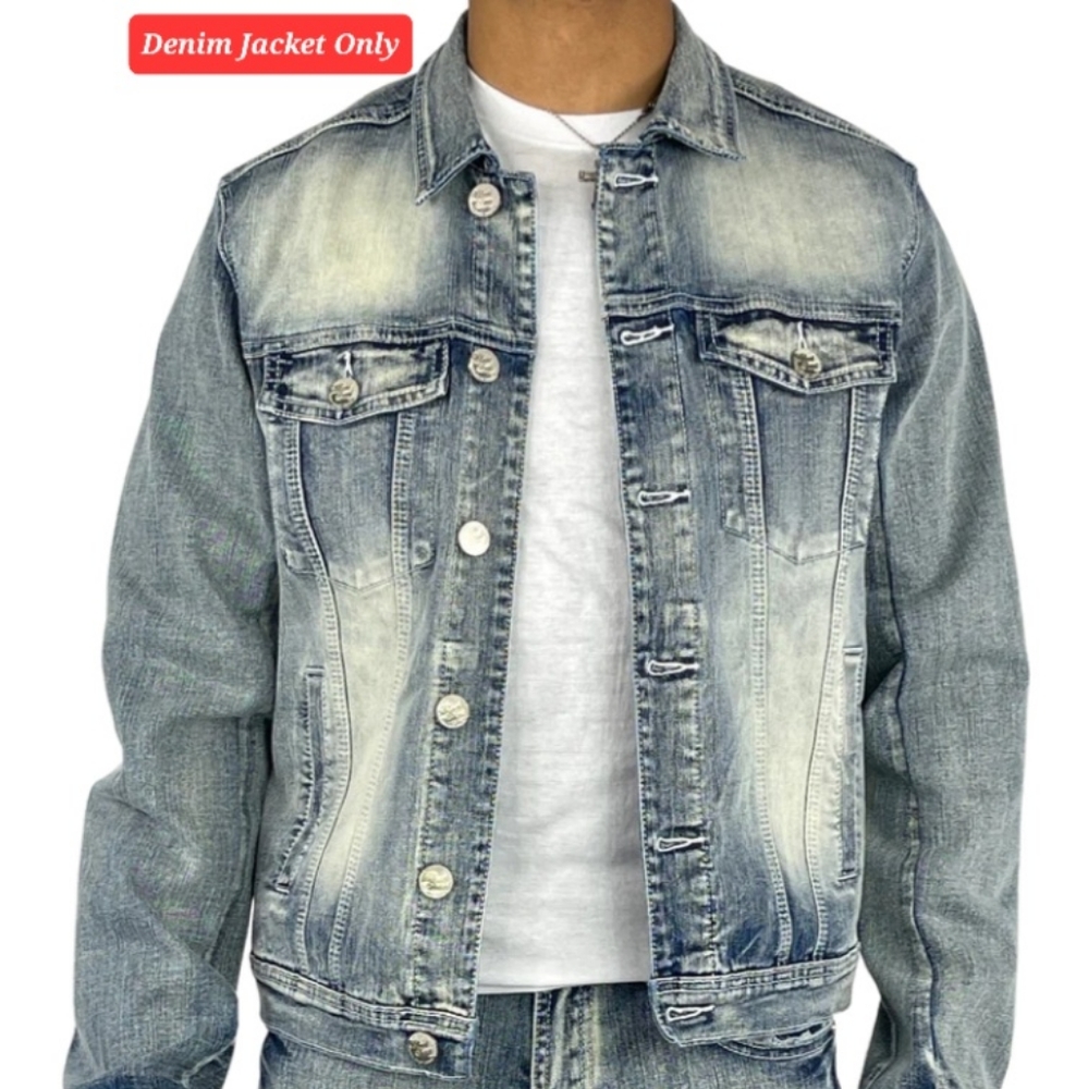 Light Blue Washed Denim Jacket